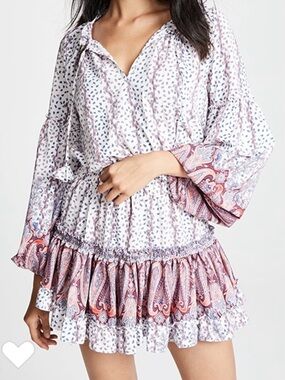 MISA Los Angeles Elisabetta Paisley Mini Dress